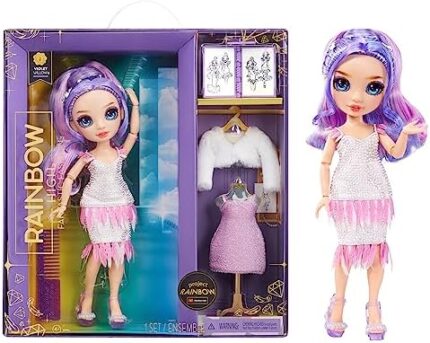 Rainbow High Fantastic Fashion Violet Willow - Purple 11” Fashion Doll and Playset with 2 Complete Doll Outfits, and Fashion Play Accessories, Great Gift for Kids 4-12 Years Old  Toys & GamesRufus AIRufus AI